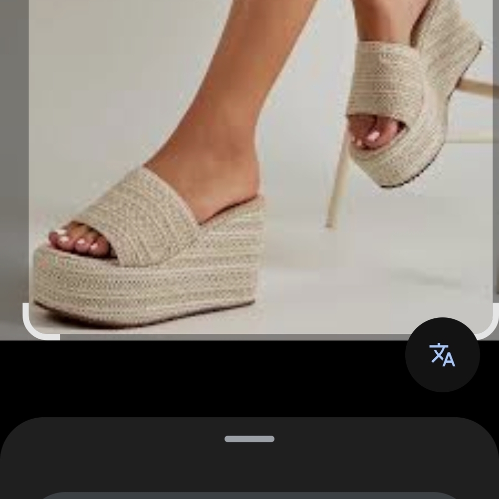 Zara Cream Wedge Espadrilles with‎ Chunky Sole